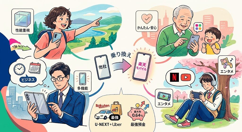 楽天モバイルのAndroidスマホ購入特徴とキャンペーン解説
