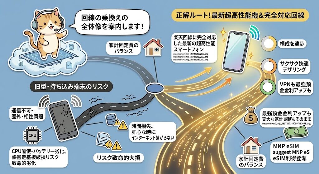 古いXperia持ち込みは圏外リスク！楽天で最新スマホ丸取り術