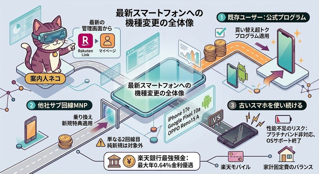 楽天モバイル既存ユーザーの機種変更プログラムと適用条件
