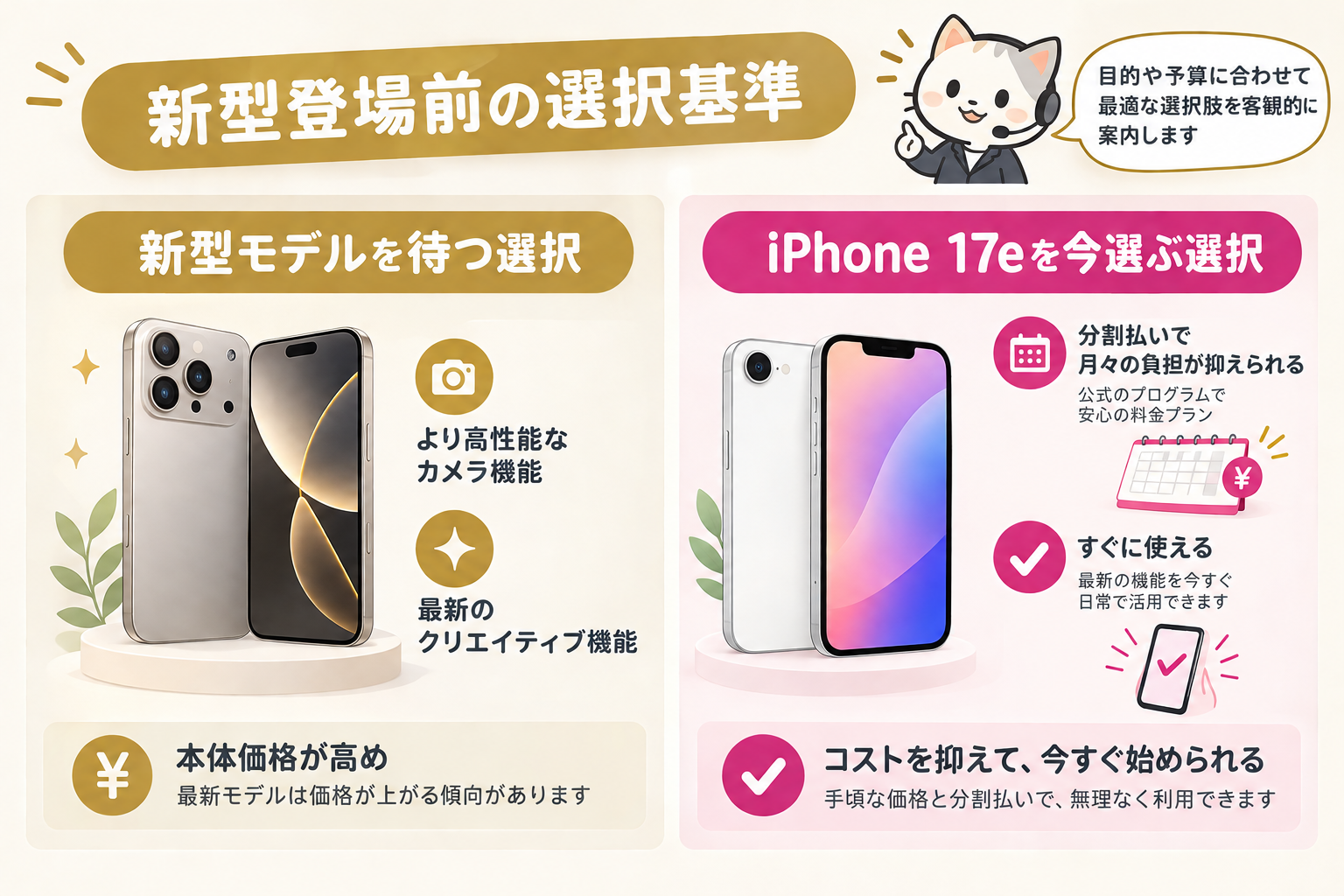 楽天モバイルのiPhone 17eは待つべき？新型比較と判断基準